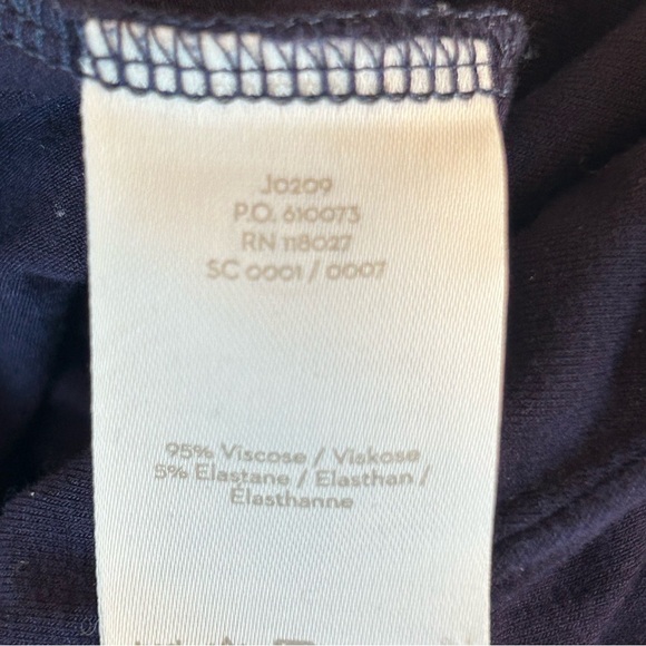 Boden Ellen Jersey Knit Crop Wide Leg Jumpsuit Navy Size 6 Tie Waist Wrap Top - Picture 11 of 16